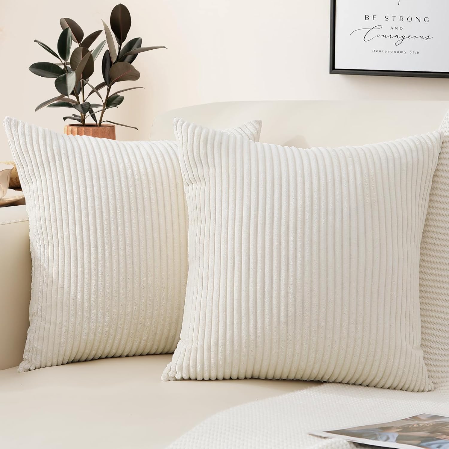 Pillow Insert 18X18 - Corduroy Throw Pillow Covers 18x18 Striped