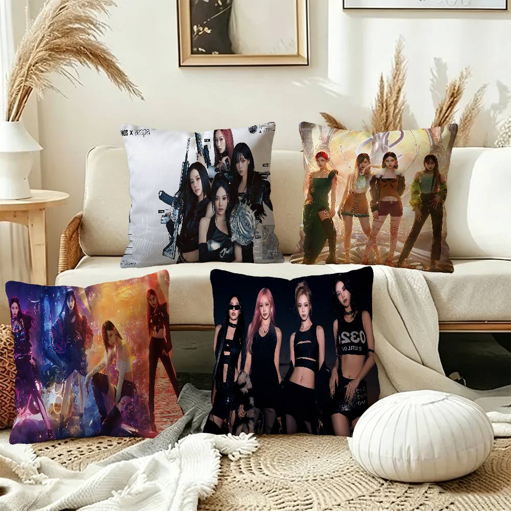 Home Textiles Group - Kpop Group A-Aespas Decorative Room Aesthetics