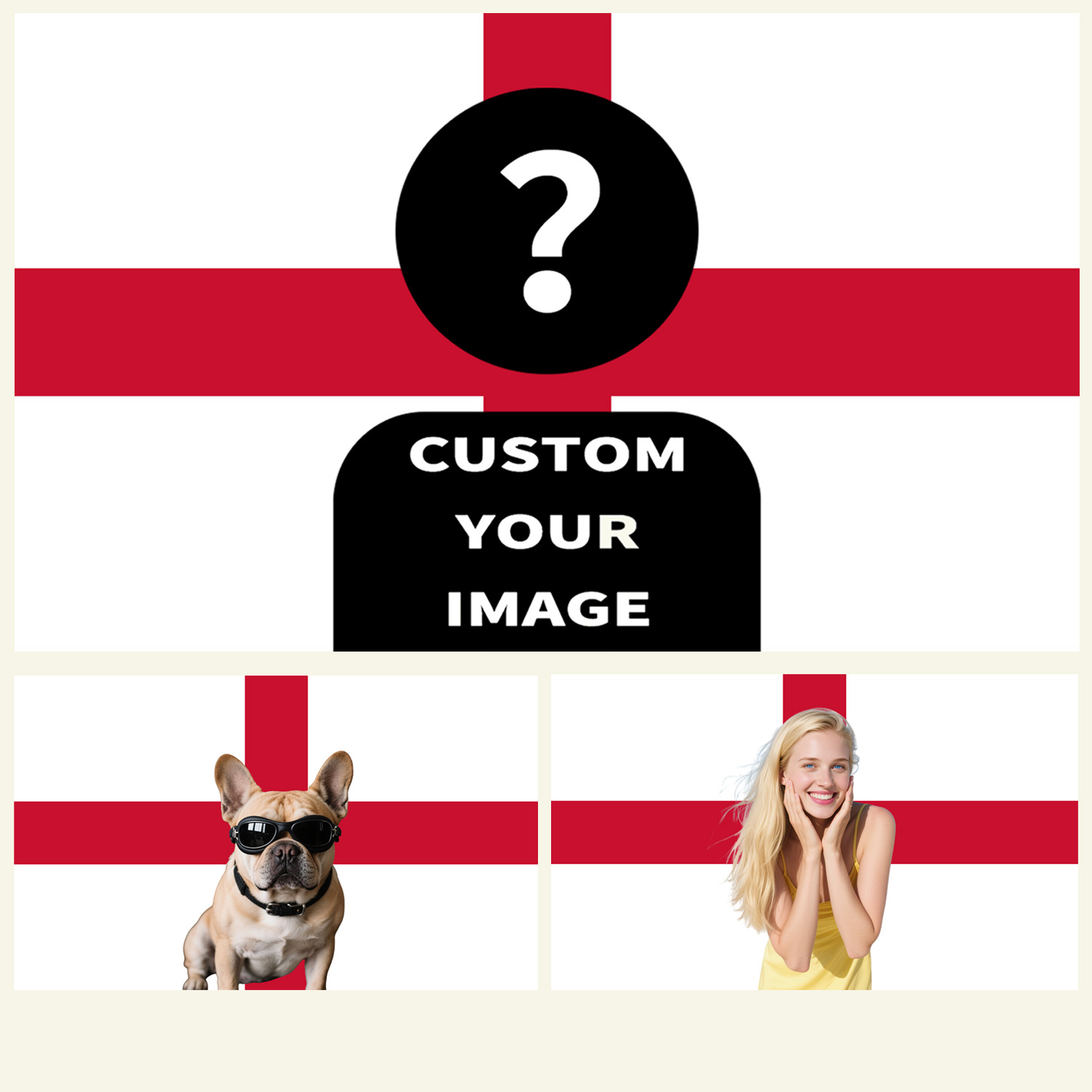 Home Textiles Designer - 1pc 2D FLAT Personalize England Tapestry