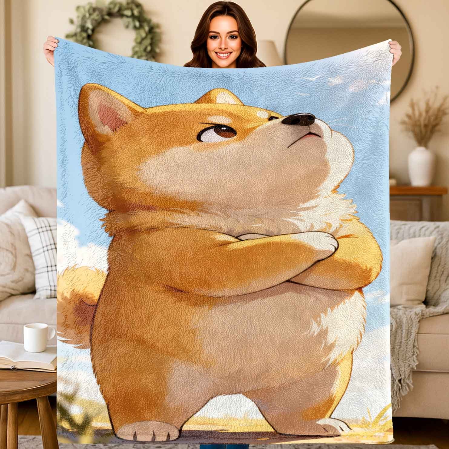 Home Textiles Images - cartoon image of a standing dog