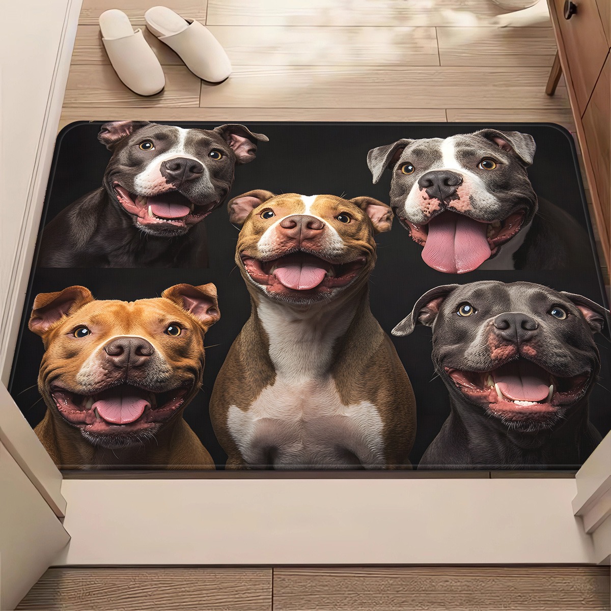 Home Textiles Group - Group of Dogs Welcome Doormat -