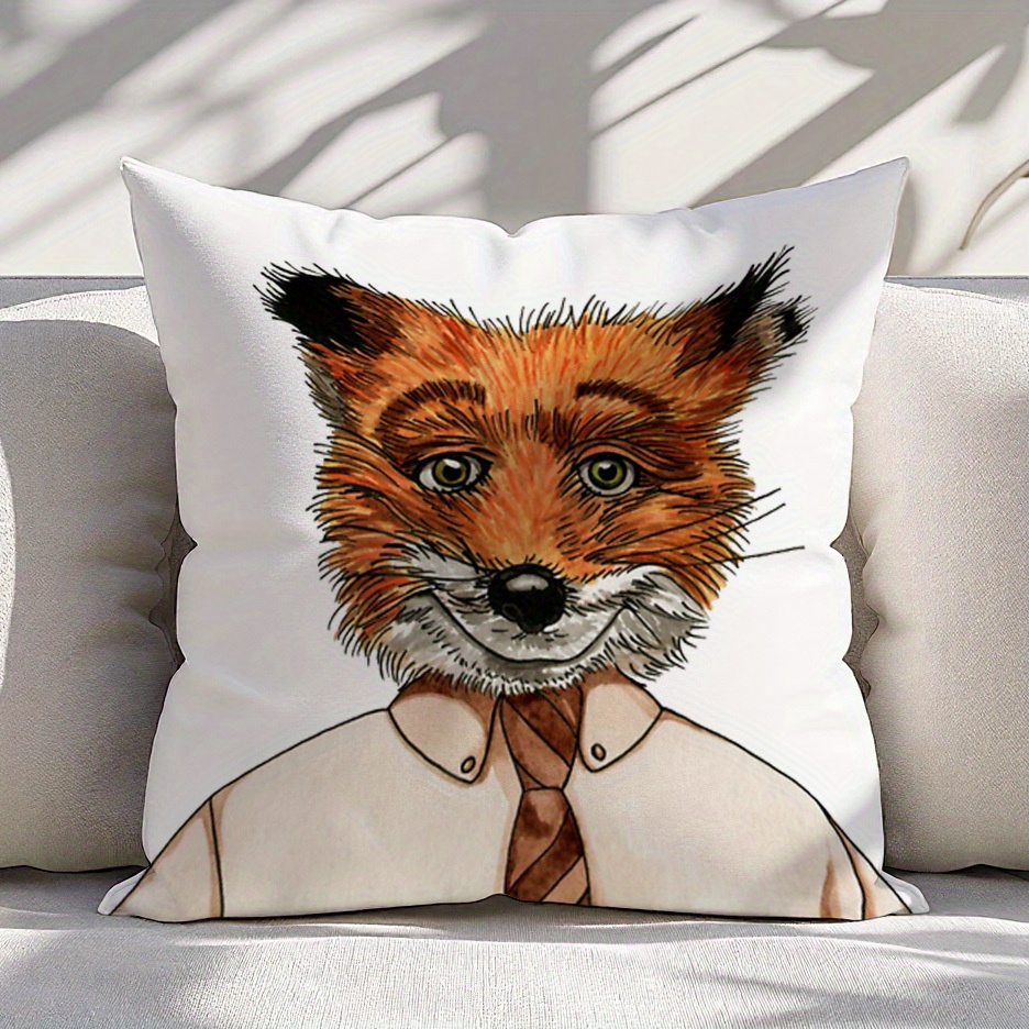 Pillow Insert 18X18 - 1pc Mr. Fox Pillow Cover Autumn