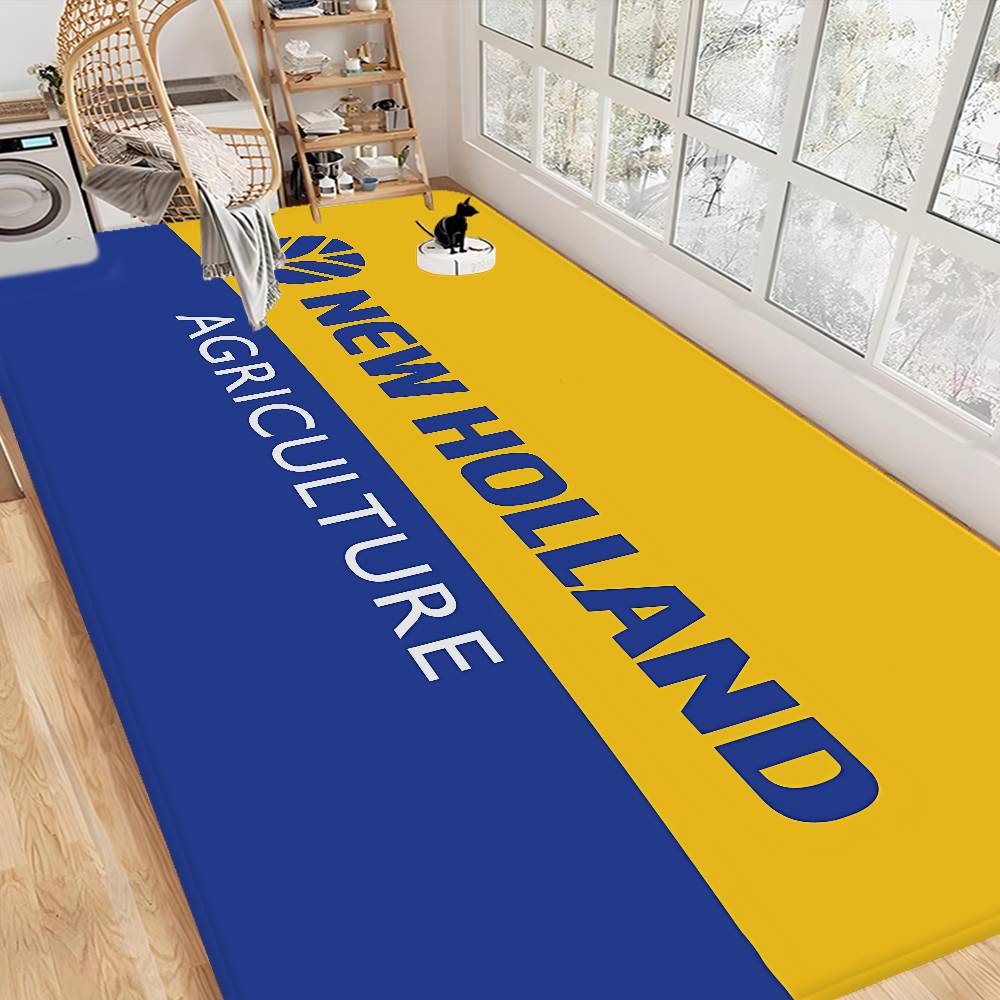 Home Textiles Logo - New Holland Logo Entrance Door Mat