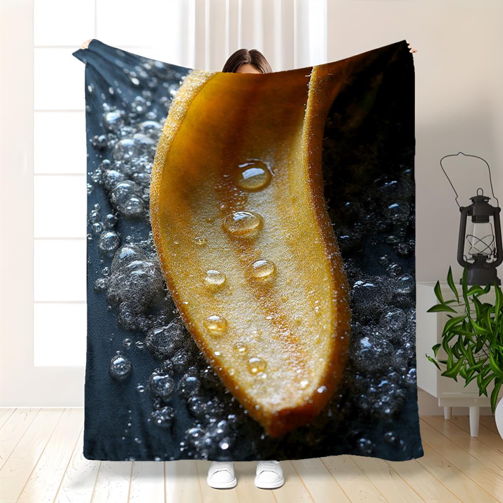 Home Textiles Images - Natural macro image of bananas Flannel