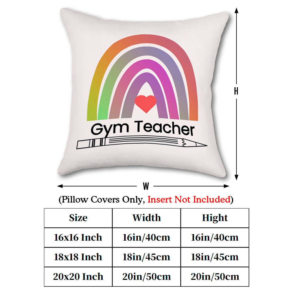 1pc Rainbow Heart & Pencil Pil - Pillow Insert 18X18 recension och pris