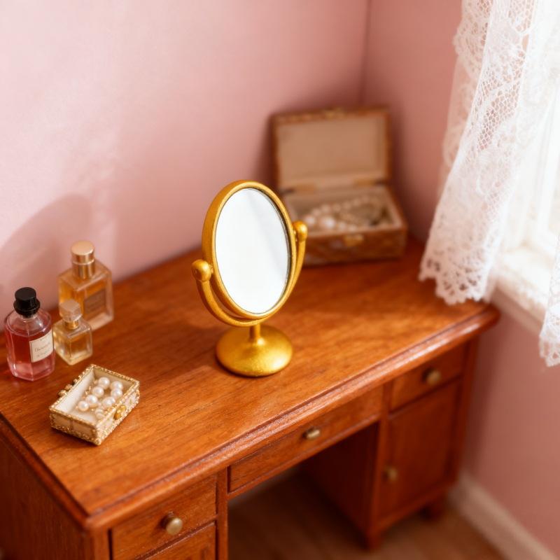 1Pcs Miniature Retro Mirror Dr - Vintage Home Textiles recension och pris