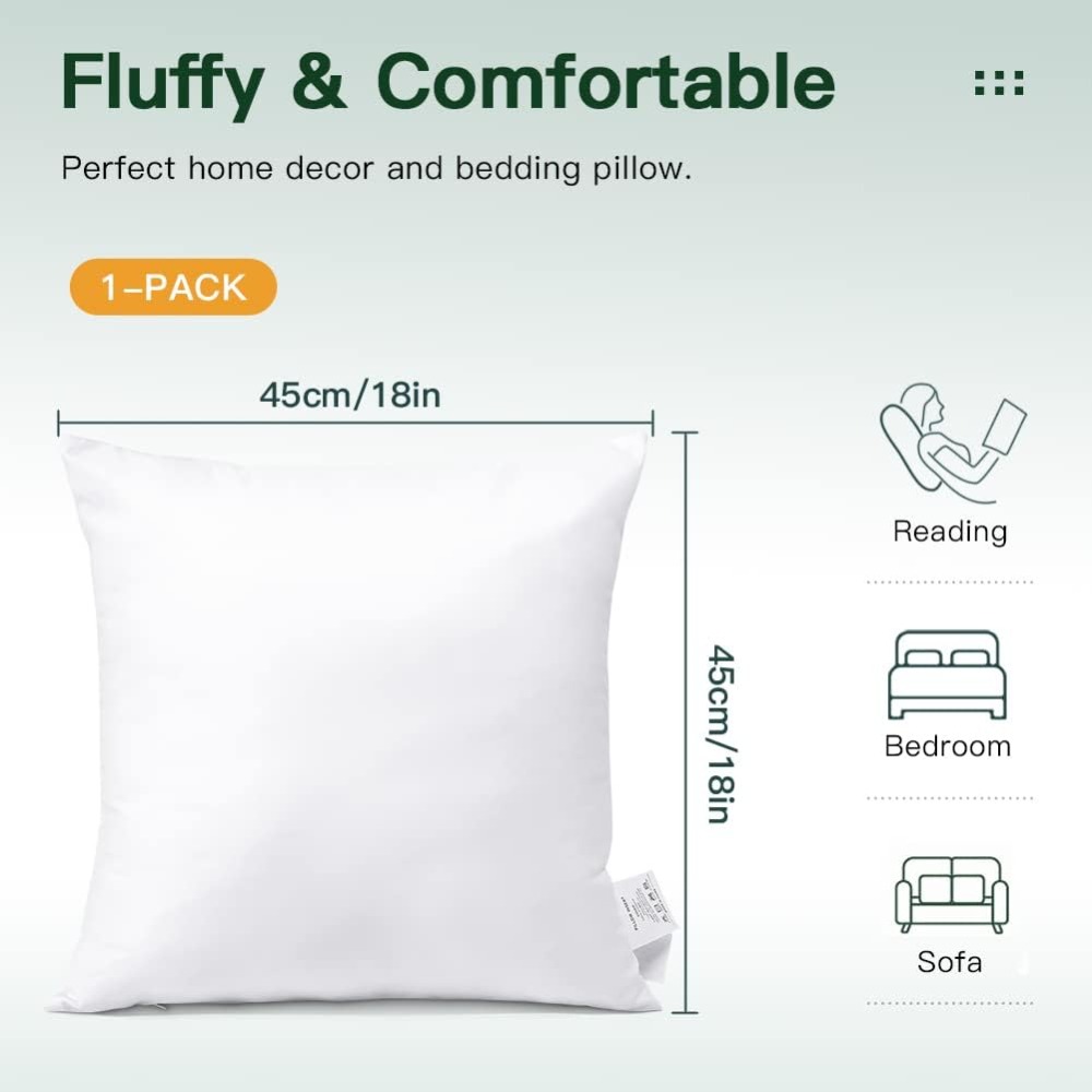 18x18 Throw Pillow Insert Squa - Pillow Insert 18X18 recension och pris