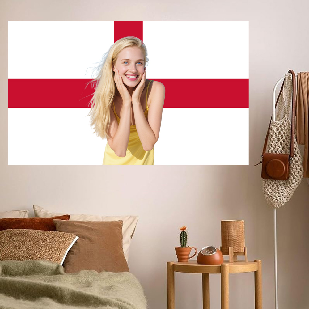 1pc 2D FLAT Personalize Englan - Home Textiles Designer recension och pris