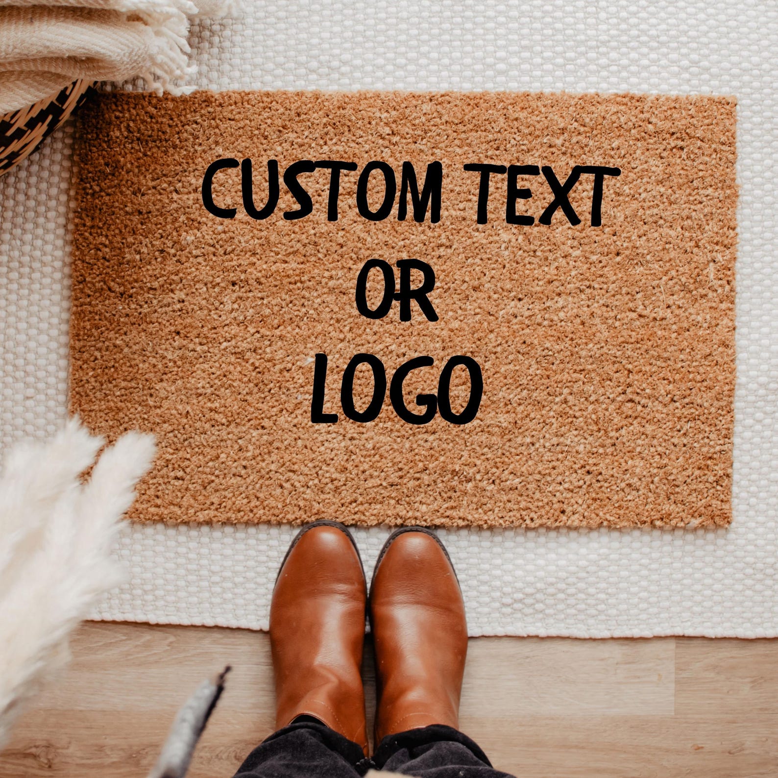 Brush Door Mat Personalised Fr - Home Textiles Logo recension och pris