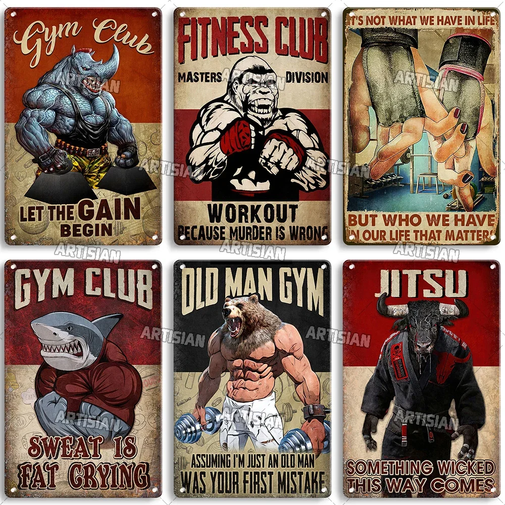 Old Man Gym Club Inspirational - Vintage Home Textiles recension och pris