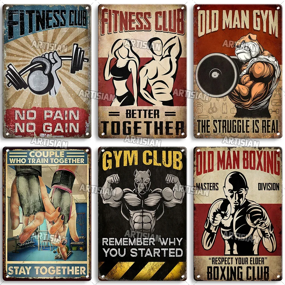 Old Man Gym Club Inspirational - Vintage Home Textiles recension och pris