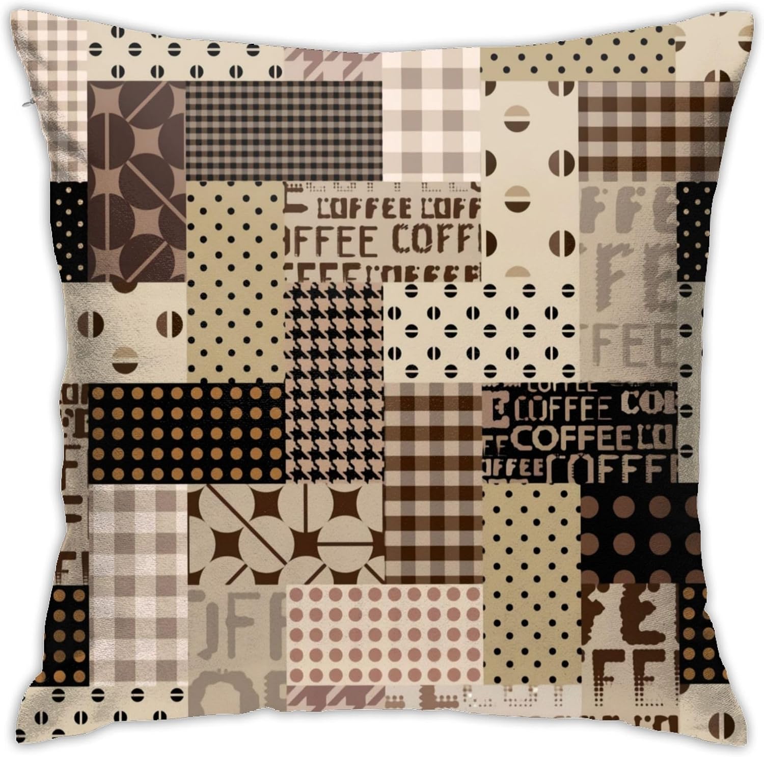 Coffee Time Throw Pillow Cover - Pillow Insert 18X18 recension och pris