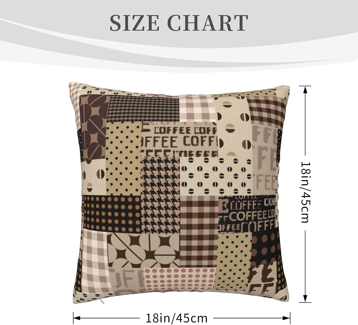 Coffee Time Throw Pillow Cover - Pillow Insert 18X18 recension och pris