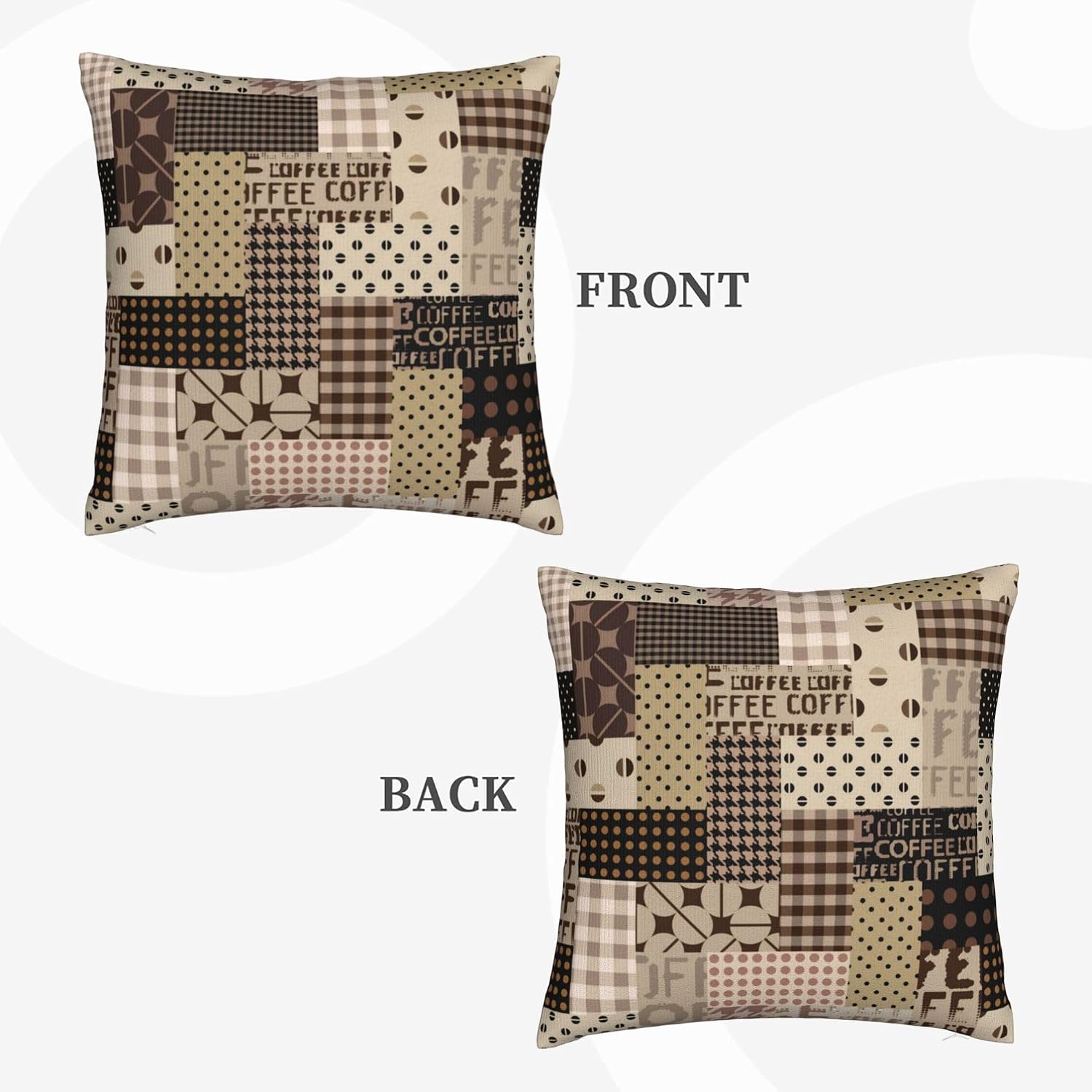 Coffee Time Throw Pillow Cover - Pillow Insert 18X18 recension och pris