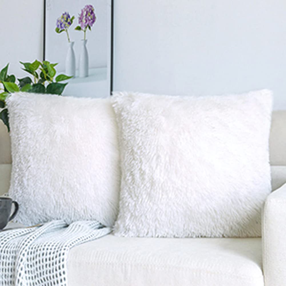 Luxury Soft Faux Fur Fleece Cu - Pillow Insert 18X18 recension och pris