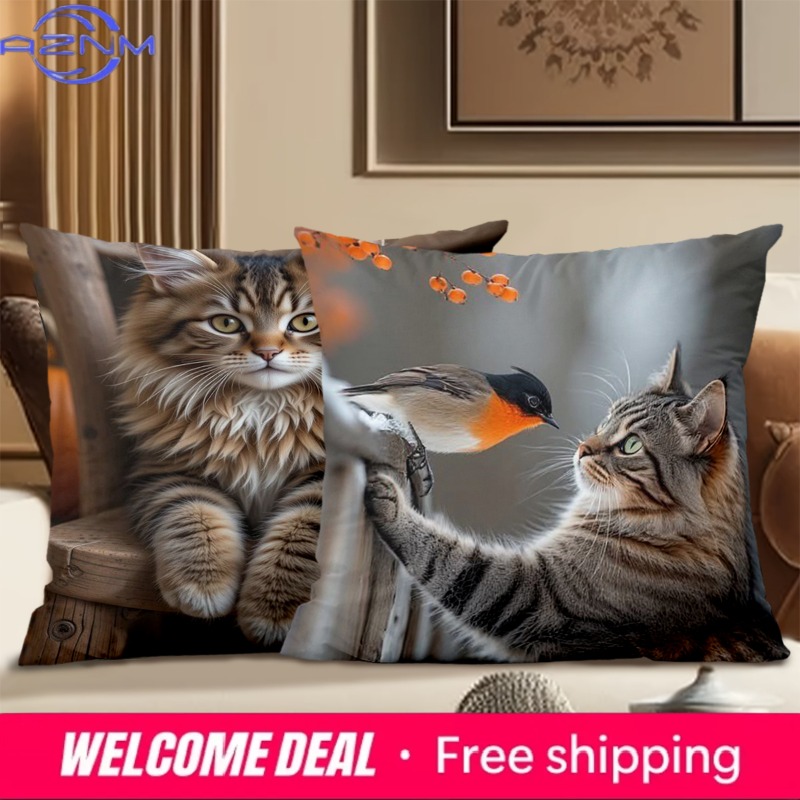 Cute Cat Pillows With Differen - Home Textiles Images recension och pris