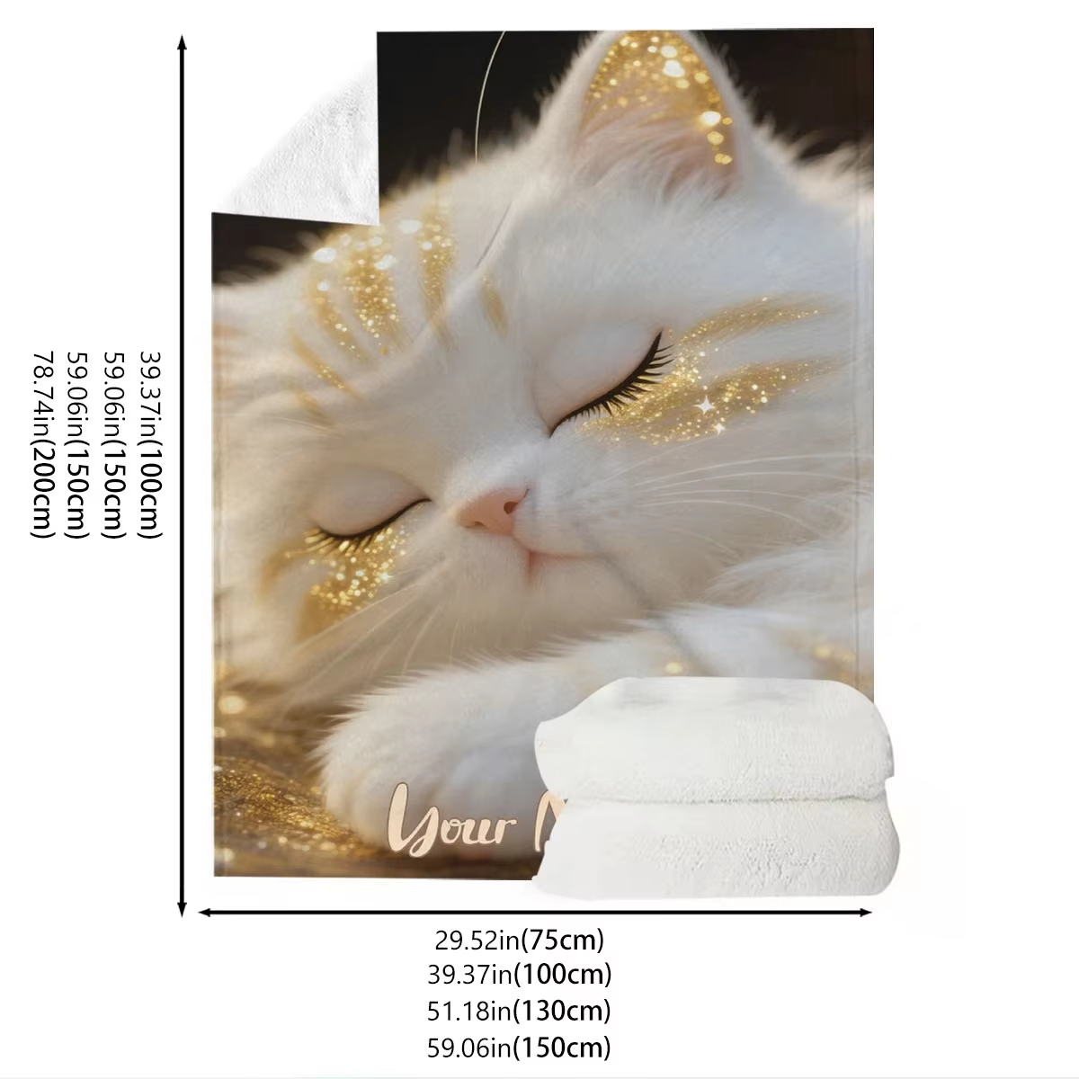 Custom Name Dreamy Cat Pattern - Home Textiles Images recension och pris