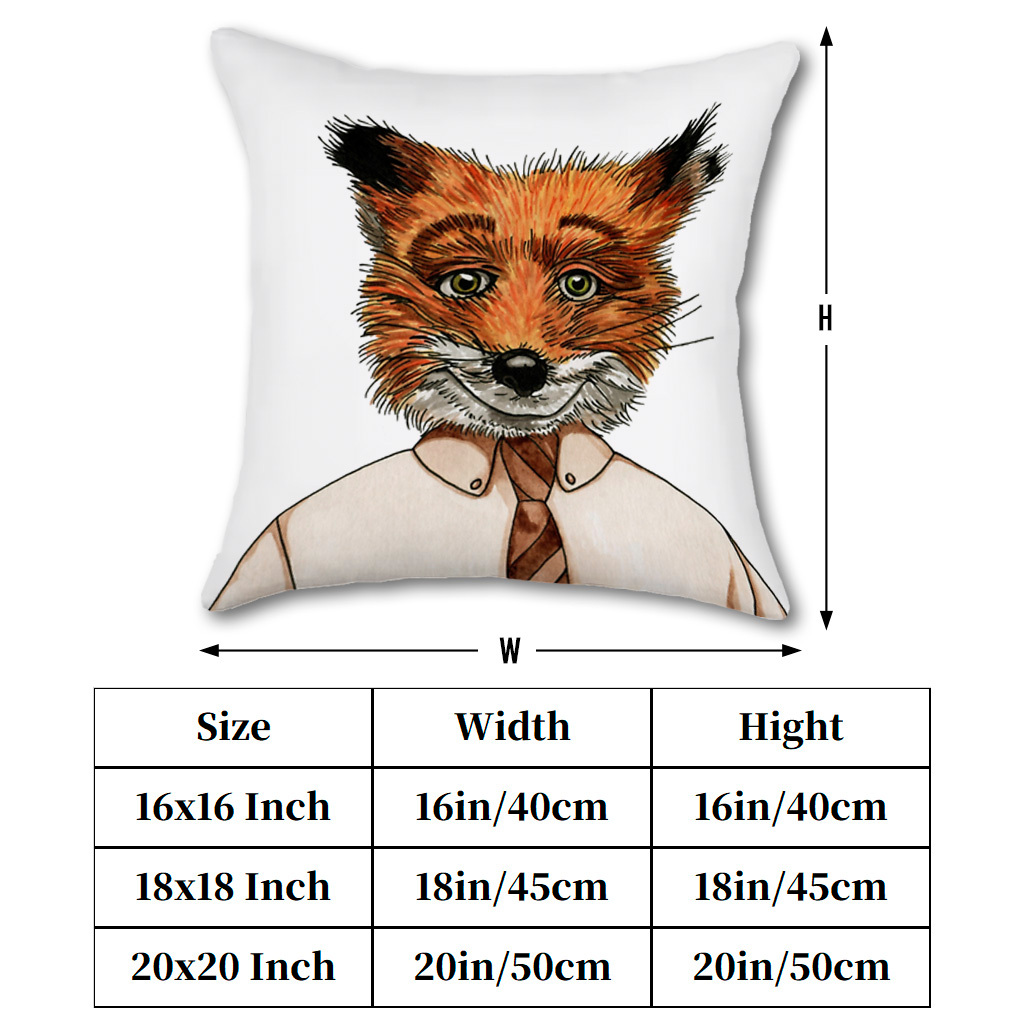 1pc Mr. Fox Pillow Cover Autum - Pillow Insert 18X18 recension och pris