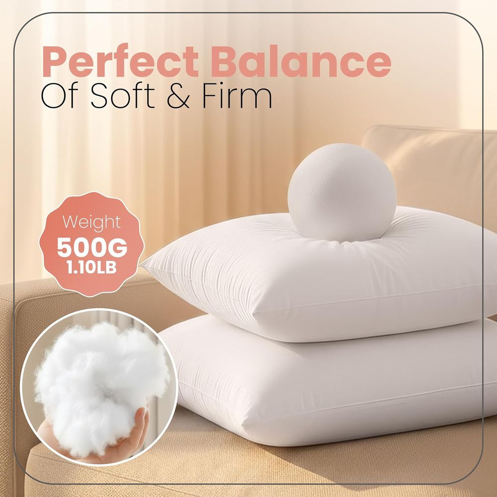 Pair of 18x18 White Pillow Ins - Pillow Insert 18X18 recension och pris