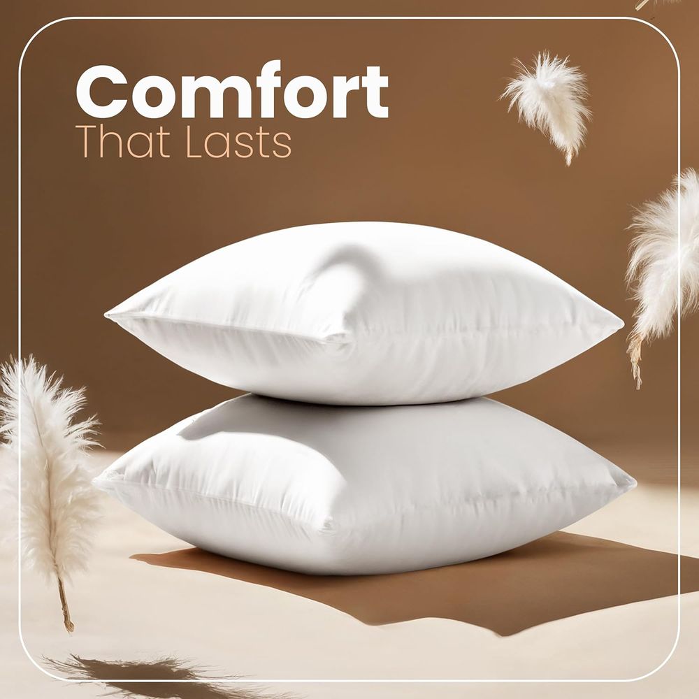 Pair of 18x18 White Pillow Ins - Pillow Insert 18X18 recension och pris