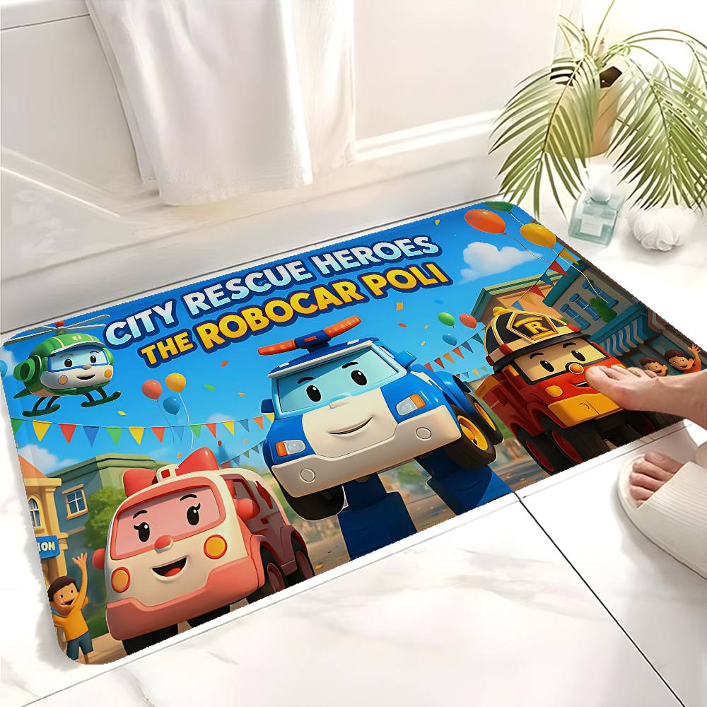 Robocar P-Polis logo Bath Mat  - Home Textiles Logo recension och pris